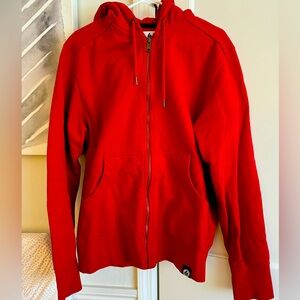 American Giant Men’s Classic Full Zip Hoodie - Red - Sz L